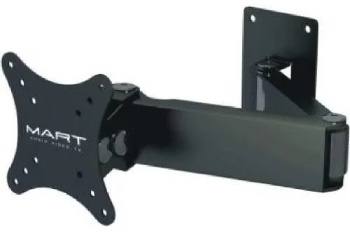 Кронштейн настенный MART 107S 10-26" (наклон-15°/+15°, поворот-150/+150,до 15 кг,черный) арт. 17975