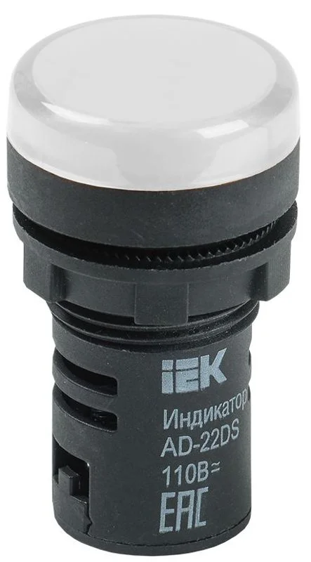 Лампа AD-22DS(LED) матрица d22мм.(белый) 24V ИЭК