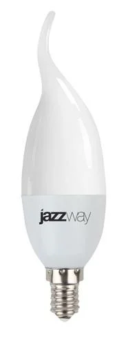 Лампа LED 7W E14 CA37 3000K 230V JazzWay свеча на ветру матовая 530Lm 1027894