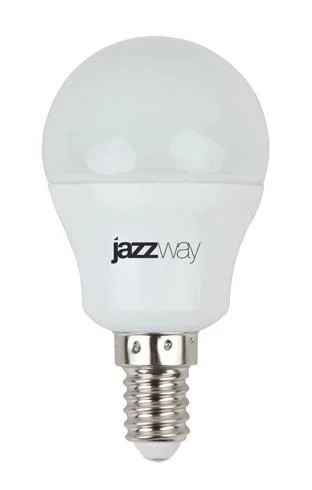 Лампа LED 7W E14 G45 5000K 230V JazzWay шар матовый 530Lm 10278702