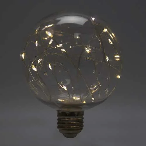 Лампа светодиодная, (3W) 230V E27 2700K G95, LB-382 41677