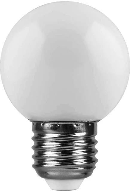 Лампа светодиодная, 5LED(1W) 230V E27 6400K,белый, LB-37 Feron арт.25115