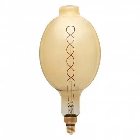 Лампа светодиодная, BT180DSS-DEM овал (8W) 230V E27 2700K, GLDEN-BT180DSS-DEM-8ВТ-230-E27-2700