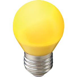 Лампа светодиодная Ecola шарик LED color 5,0W G45 220V E27 Yellow шар Желтый матов. 77x45 K7CY50ELB