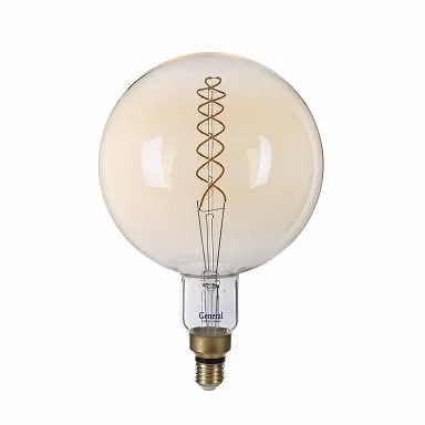 Лампа светодиодная, G200DSS-DEM шар (8W) 230V E27 2700K, GLDEN-G200DSS-DEM-8ВТ-230-E27-2700 General