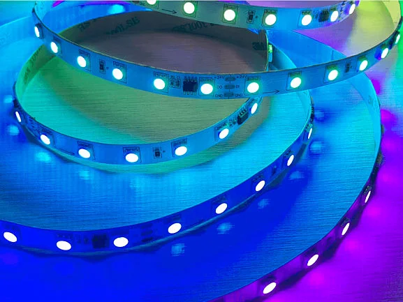 Лента светодиодная адресная RGB SWG pro, SMD5050, 60 LED/м, 14,4 Вт/м, 24В, IP20, RGB, WS2811, 3 г.