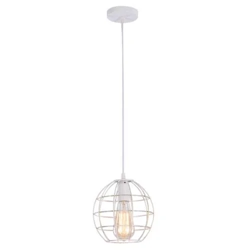 Люстра подвесная 1*60Вт E27 MD.1703-1-P WH