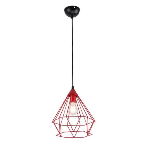 Люстра подвесная 1*60Вт E27 MD.1706-1-P RED