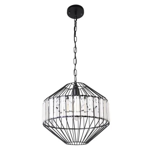 Люстра подвесная 1*60Вт E27 MD.1710-1-P BK