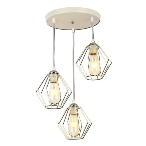 Люстра подвесная 3*60Вт E27 MD.3099-3-P WH+CH