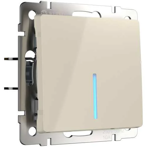 Механизм переключателя 1-кл. проходной с инд.10A (сл. к.) Werkel W1112103