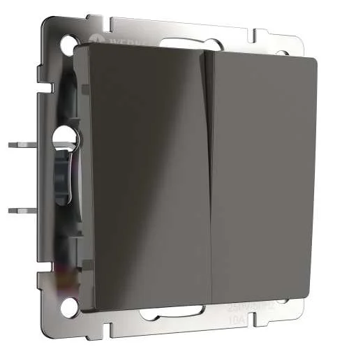 Механизм переключателя 2-кл. проходной 10A (серо-коричневый) Werkel W1122007