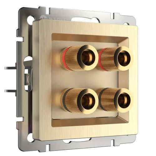 Механизм розетки акустической х4 (шампань рифленый) Werkel W1185010