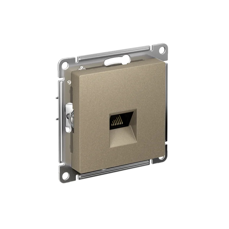 Механизм розетки RJ45 кат.5е UTP AtlasDesign (шампань) SE ATN000583