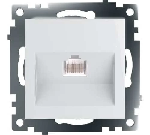 Механизм розетки RJ45 кат.5е UTP Катрин (белый) Stekker GLS00-7107-01