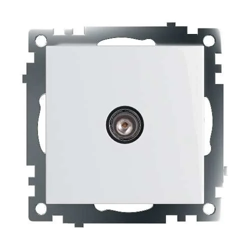 Механизм розетки TV 1-м Катрин (белый) Stekker GLS00-7108-01