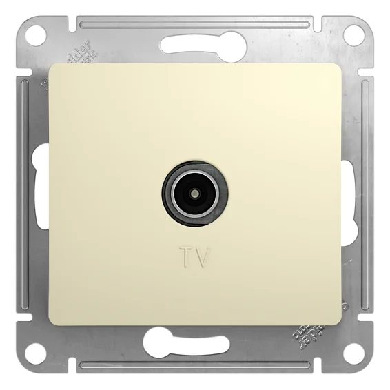 Механизм розетки TV оконечная Glossa (бежевый) 1DB SchE GSL000291