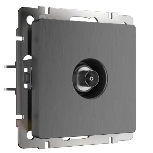 Механизм розетки TV оконечная (графит рифленый) Werkel W1183004
