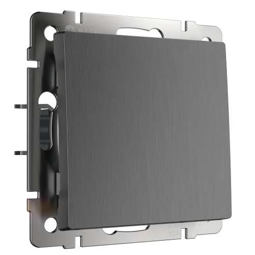 Механизм выключателя 1-кл. 10A (графит рифленый) Werkel W1110004