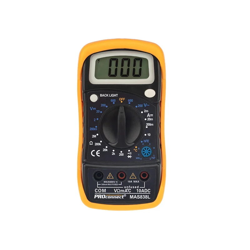 Портативный мультиметр MAS838L (DT858L) PROconnect 13-3022