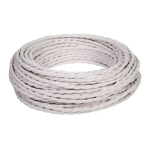 Провод монтажный витой Ретро ПВХ 2*1,5 (белый) (упак.10м) МезонинЪ GE70111-01