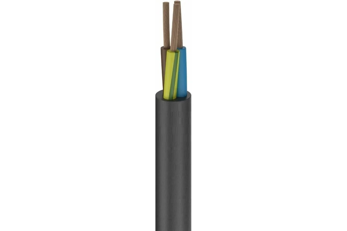 Провод ПВСнг LS 3*0.75 черн ГОСТ (200м) ККЗ