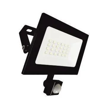 Прожектор с/д LE LED FL IR 10W BLACK 800Lm IP65 холодный белый (с сенсором) 137х110х60