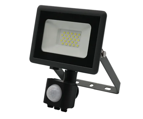 Прожектор СДО-10 20w SENSOR 6500K с датч. движения GR IP65 230V ФАZА ( FAZA )