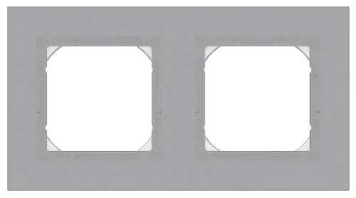 Рамка 2-м AtlasDesign Aqua IP44 (алюминий) SchE ATN440302