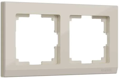 Рамка 2-м Stark (слоновая кость) Werkel W0021803