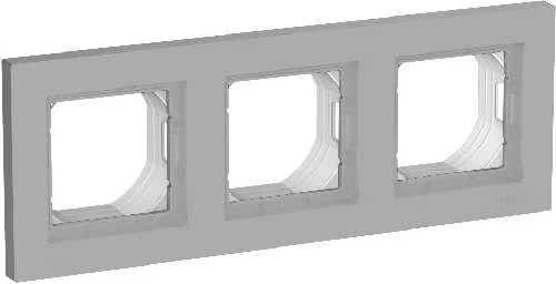 Рамка 3-м AtlasDesign Aqua IP44 (алюминий) SchE ATN440303