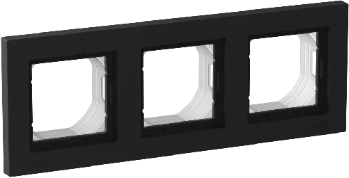 Рамка 3-м AtlasDesign Aqua IP44 (карбон) SchE ATN441003