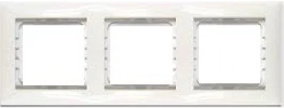 Рамка 3-м LK60 (6 мод.) Ecoplast 864304 белый (необходим суппорт 73907)
