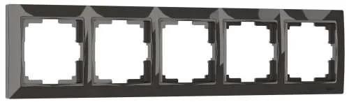 Рамка 5-м Snabb Basic (серо-коричневый) Werkel W0052007