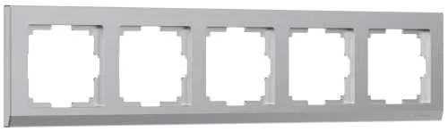 Рамка 5-м Stark (серебро) Werkel W0051806