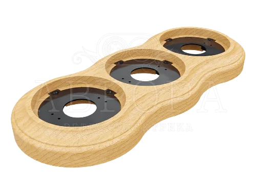Рамка из бука 3-м Аврора (натуральный бук) МезонинЪ GE70833-25