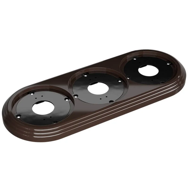 Рамка из пластика 3-м Усадьба (корич.) МезонинЪ GE30703-04
