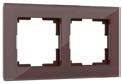 Рамка стекло 2-м Favorit (мокко) Werkel W0021118