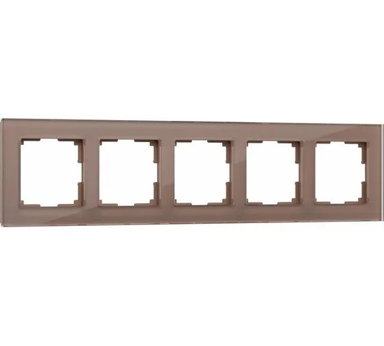 Рамка стекло 5-м Favorit (мокко) Werkel W0051118