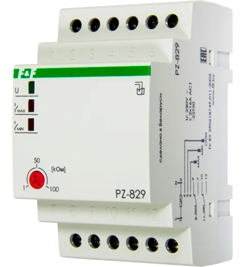 Реле уровня PZ-829 ЕА08.001.002 230V 2х16А 2х1Р IP20 двухуровневый, монтаж на DIN-рейке 35 мм