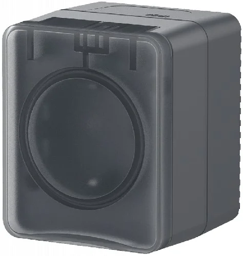 Розетка о/п 1-м с/з с/ш с проз. крышкой AtlasDesign Profi54 16А IP54 (антрацит) SchE ATN544045