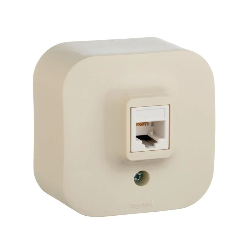 Розетка о/п RJ11 (телеф.) TF Quteo IP20 (сл. кость) Legrand 782244