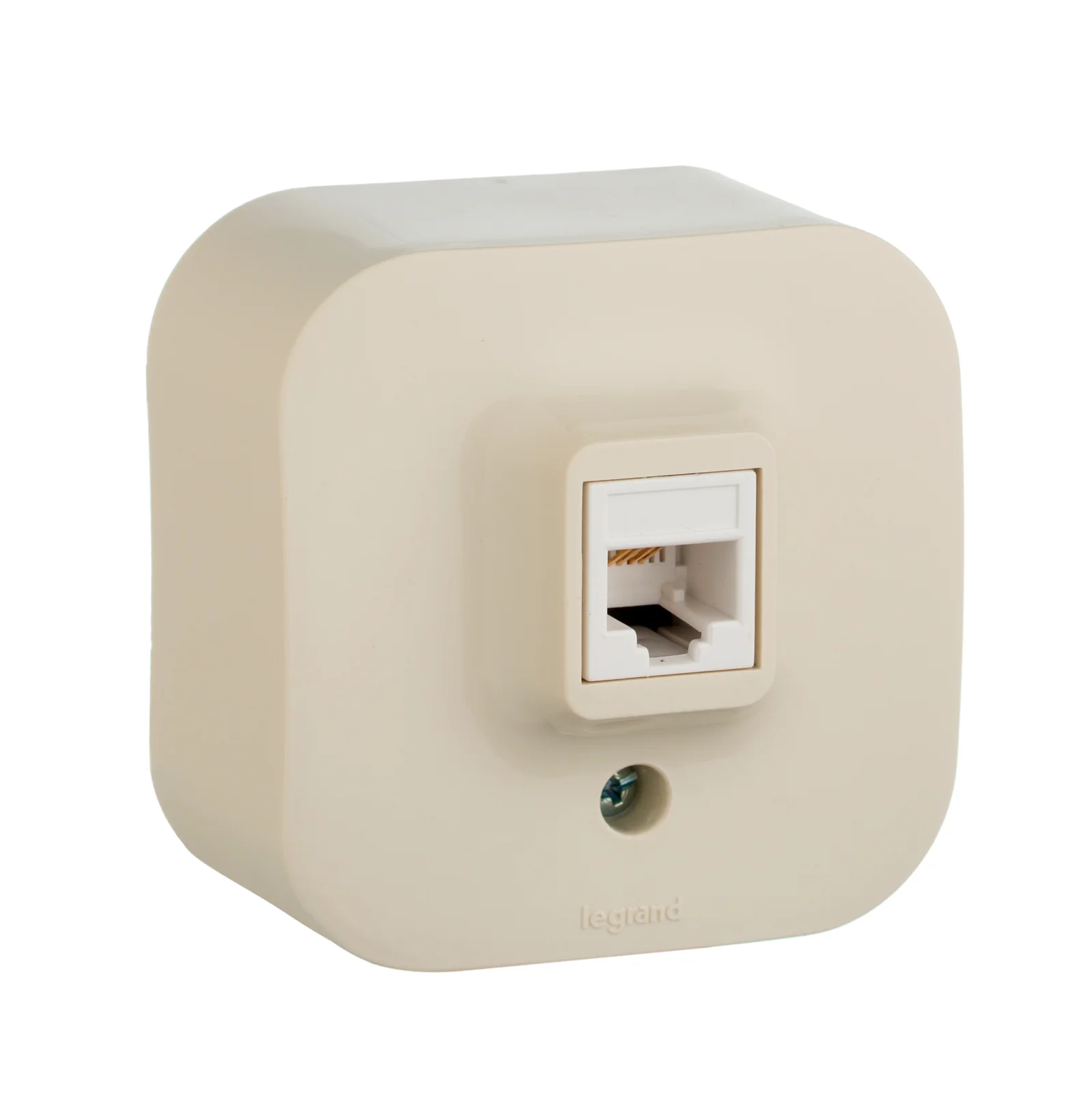 Розетка о/п RJ45 кат.5е UTP Quteo IP20 (сл. кость) Legrand 782254