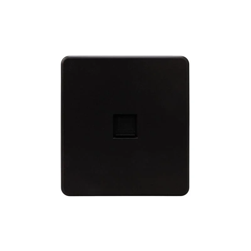 Розетка ROUND компьютерная RJ45 кат6 с/у оникс KRANZ