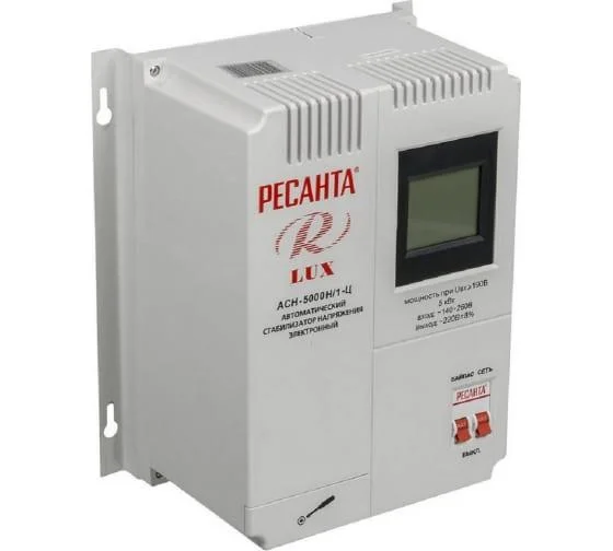 Стабилизатор РЕСАНТА 1ф АСН-5000W Н/1-Ц LUX электронный (реле) навесной 63/6/16