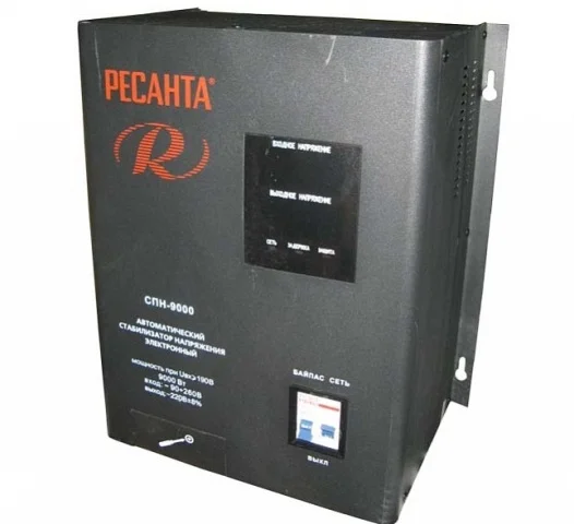 Стабилизатор РЕСАНТА СПН-13500 (нагрузка при 190v-13500Вт, при 90v-4800Вт) 63/6/28