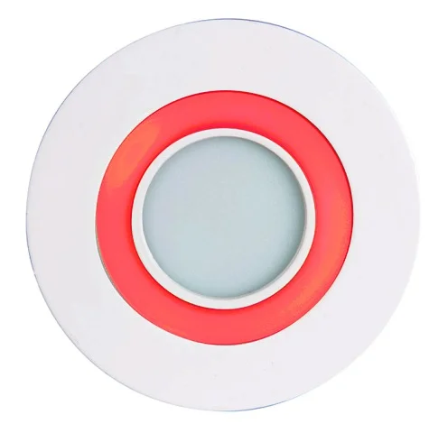 *Св.пот.свет. PPL-R 12031 6W/2W 6500K red красный/круглый JAZZway