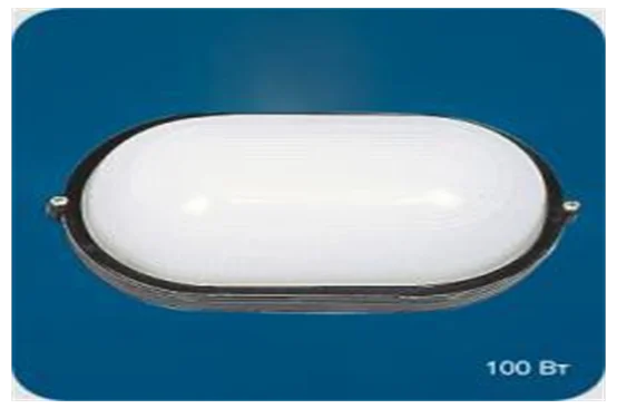 Свет. 1201 (ITALMAC) Овал белый 100Ватт Round WP 60 30 01 (283х140мм) IP65