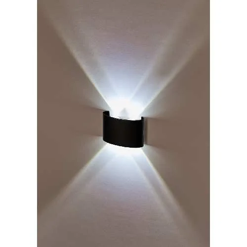 Светильник Cross LED 4Вт 4200К настенный садово-парковый Techno IP54 (черный) IMEX IL.0014.0001-4 BK