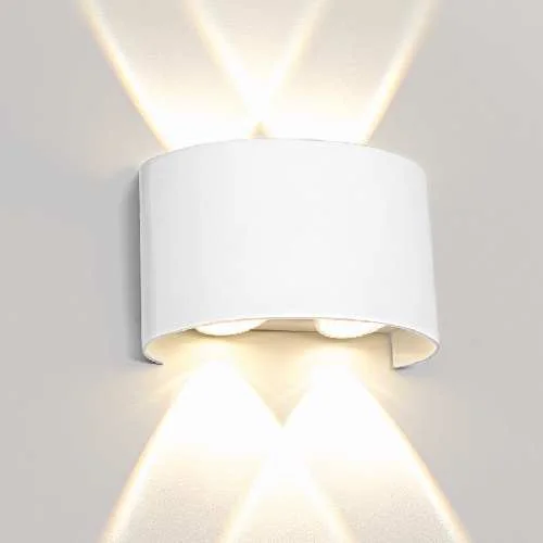 Светильник Cross LED 4Вт 4200К настенный садово-парковый Techno IP54 (белый) IMEX IL.0014.0001-4 WH